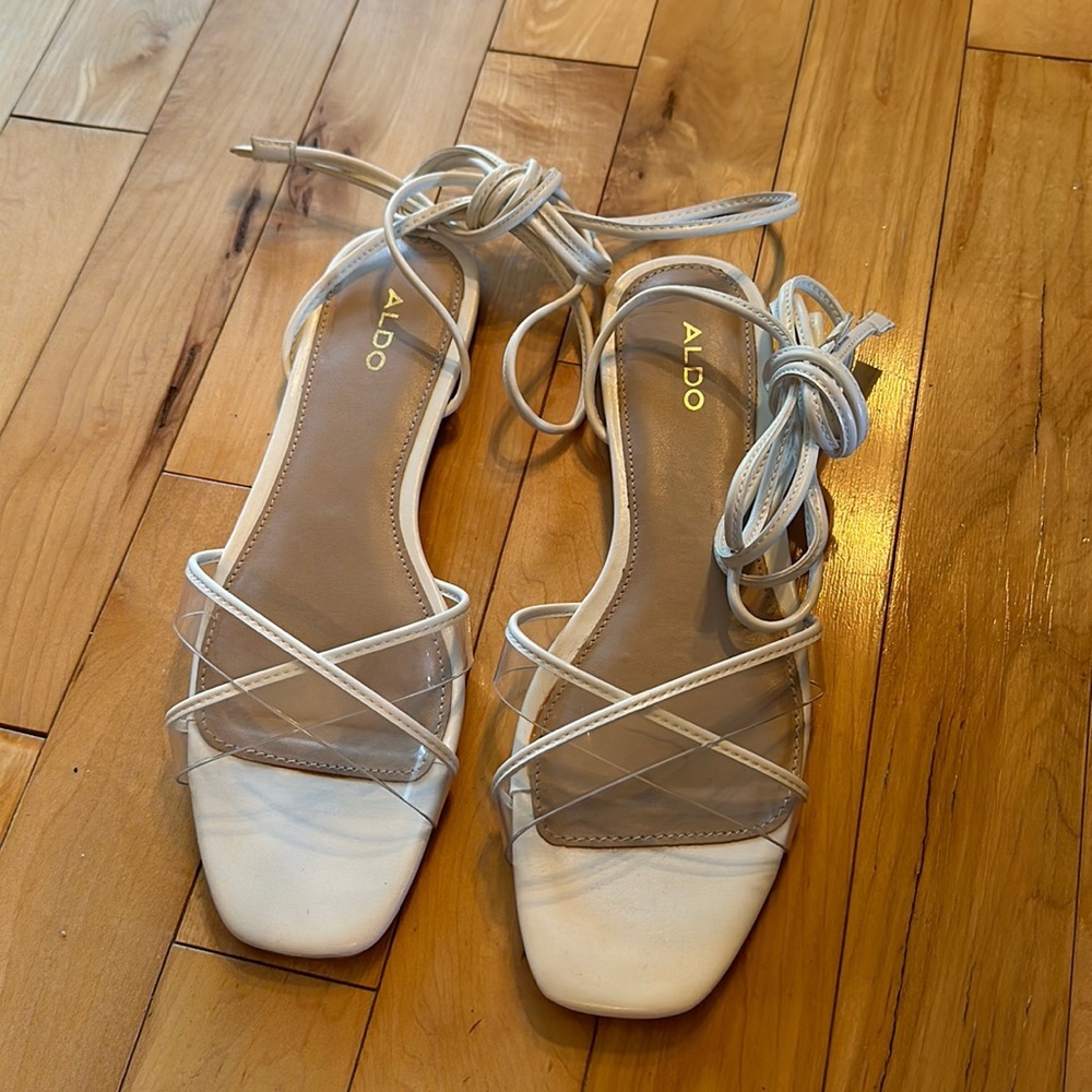 White Aldo Flats